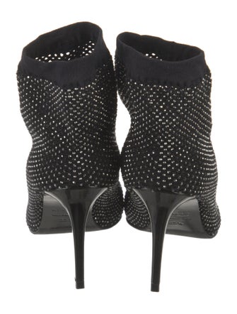 Le Silla Mesh Crystal Embellishments Sock Boots