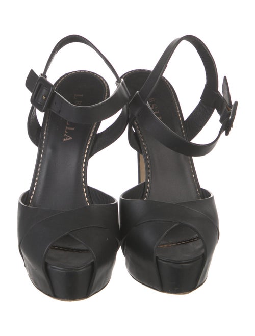 Le Silla Leather Slingback Sandals