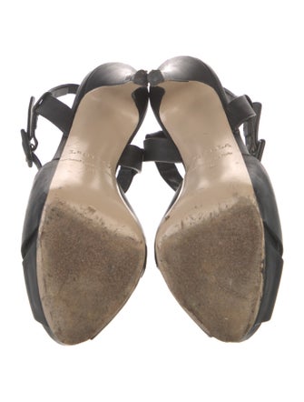 Le Silla Leather Slingback Sandals