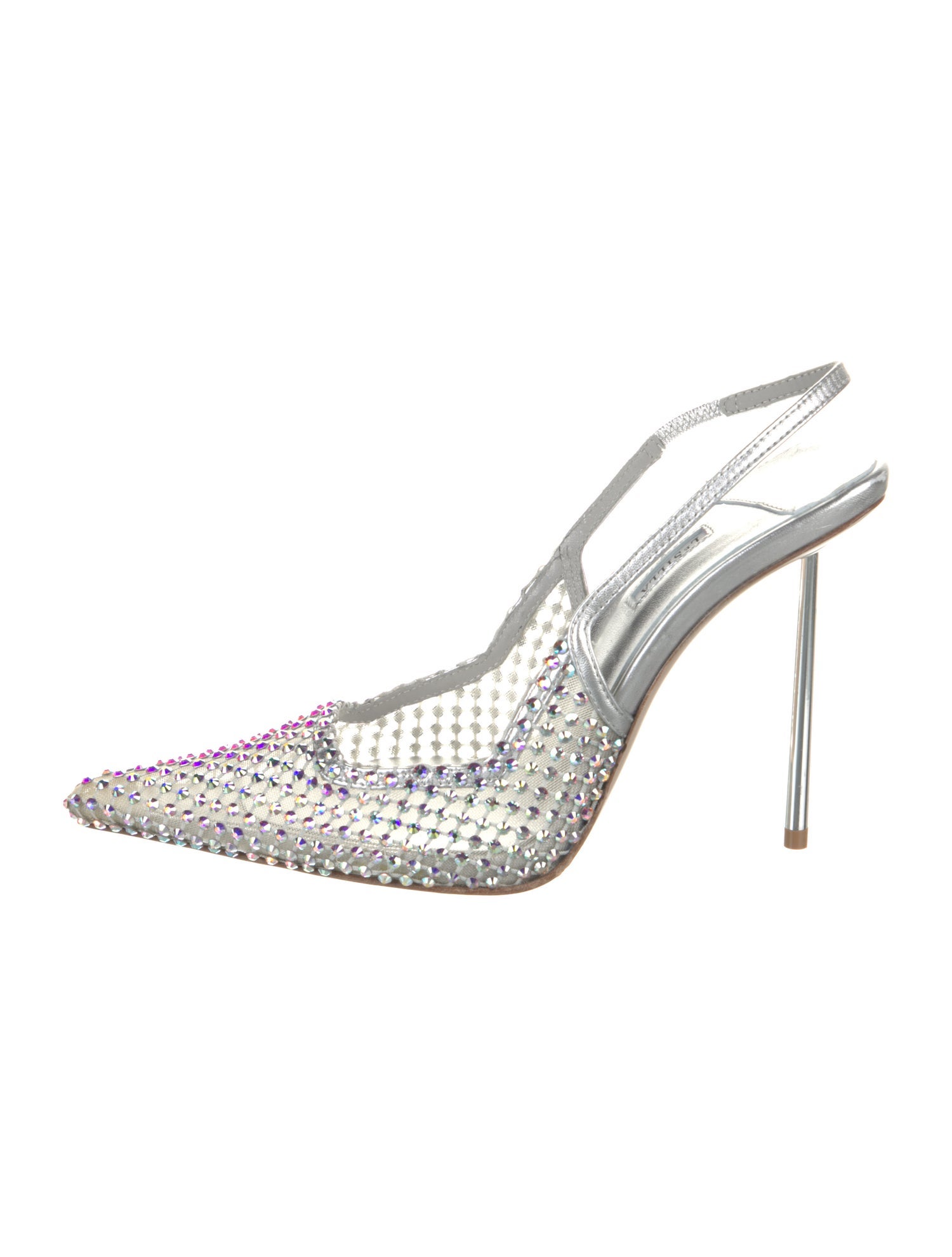 Le Silla Crystal Slingback Pumps
