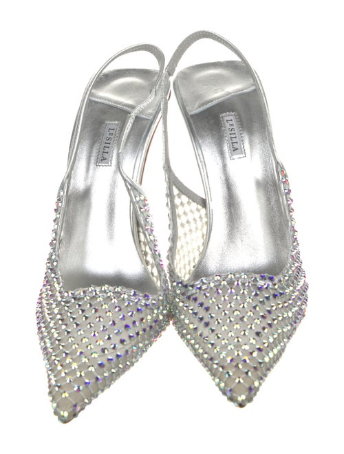 Le Silla Crystal Slingback Pumps