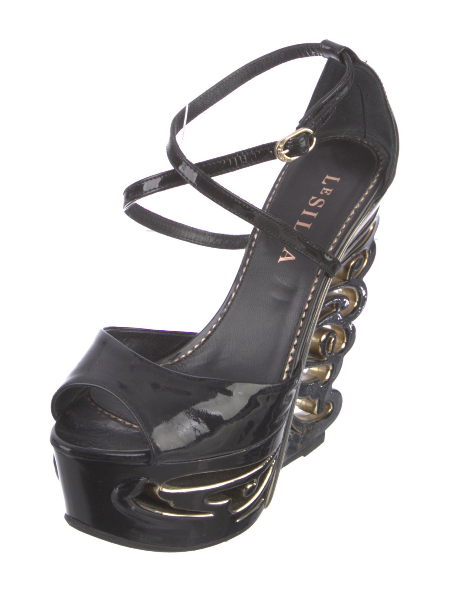 Le Silla Patent Leather Sandals