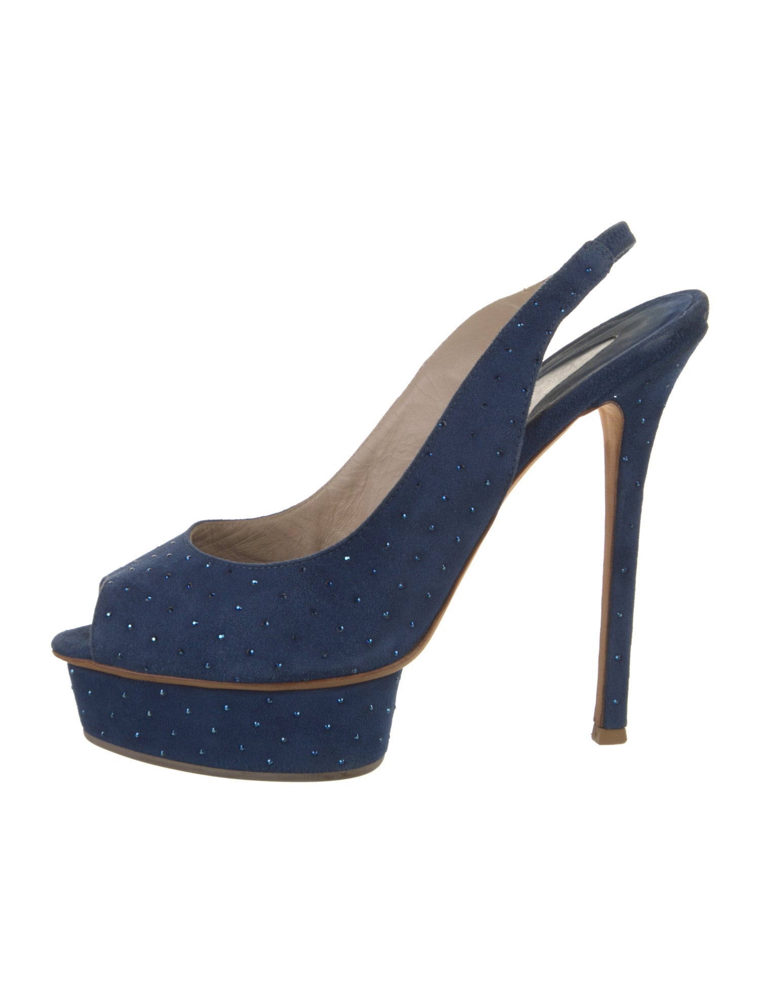 Le Silla Suede Slingback Pumps
