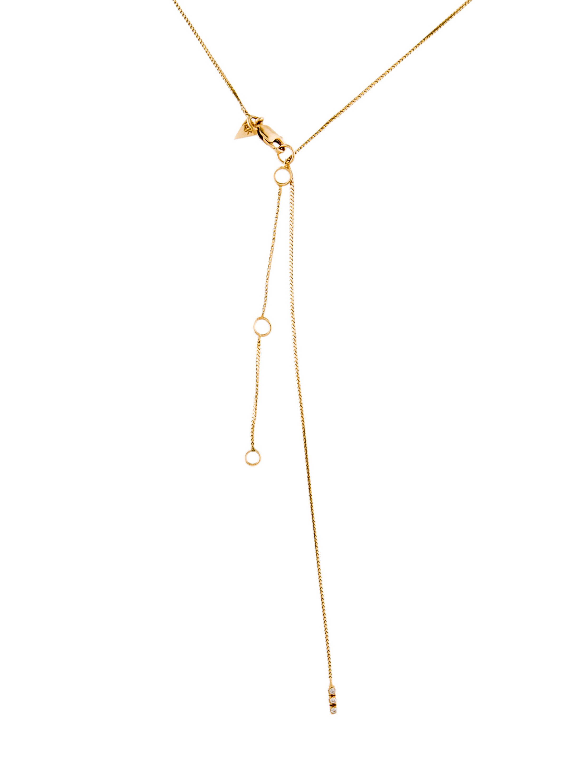 Loren Stewart 14K Diamond Lavalier Necklace