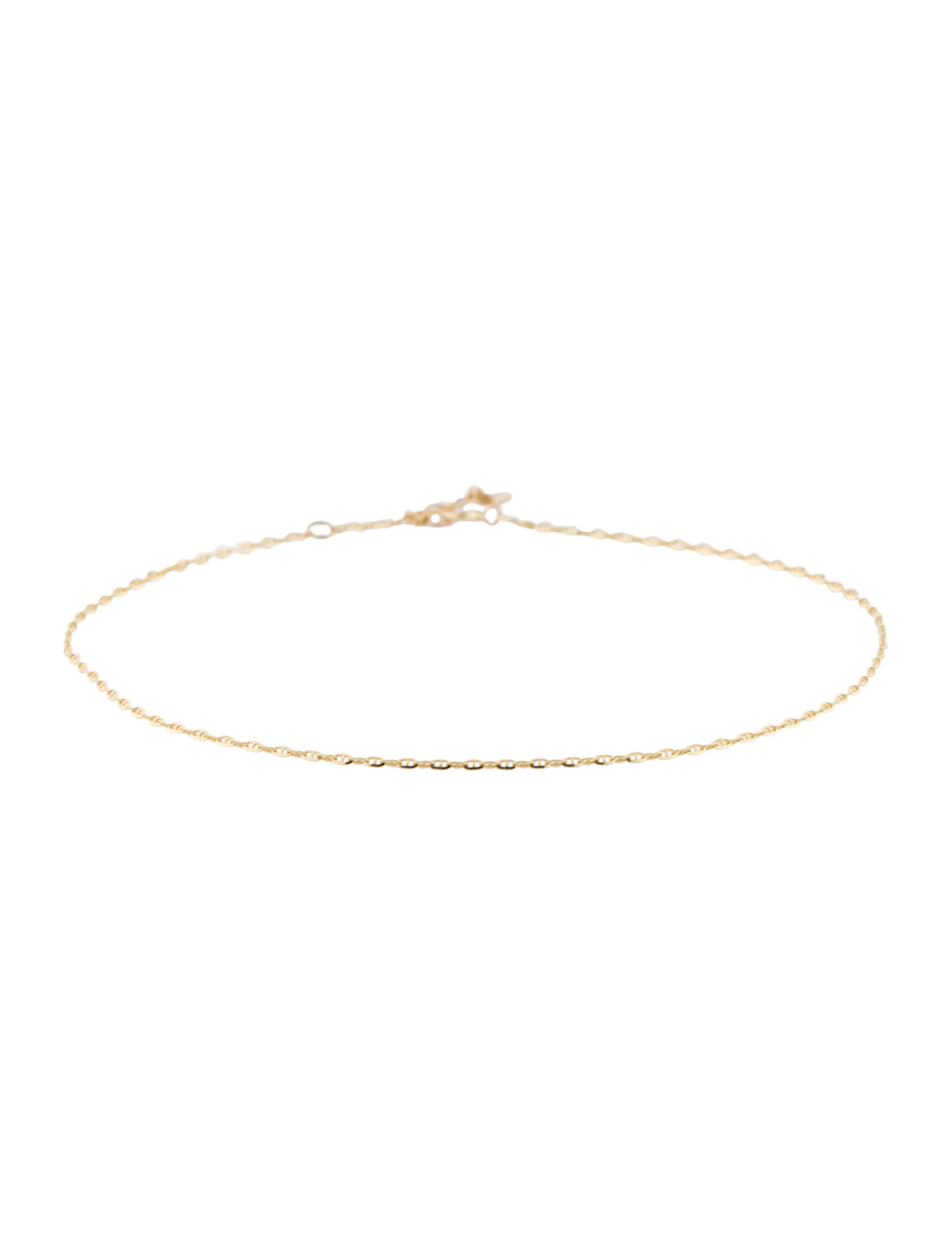 Loren Stewart 14K Baby Valentino Anklet - Gold, 14K Yellow