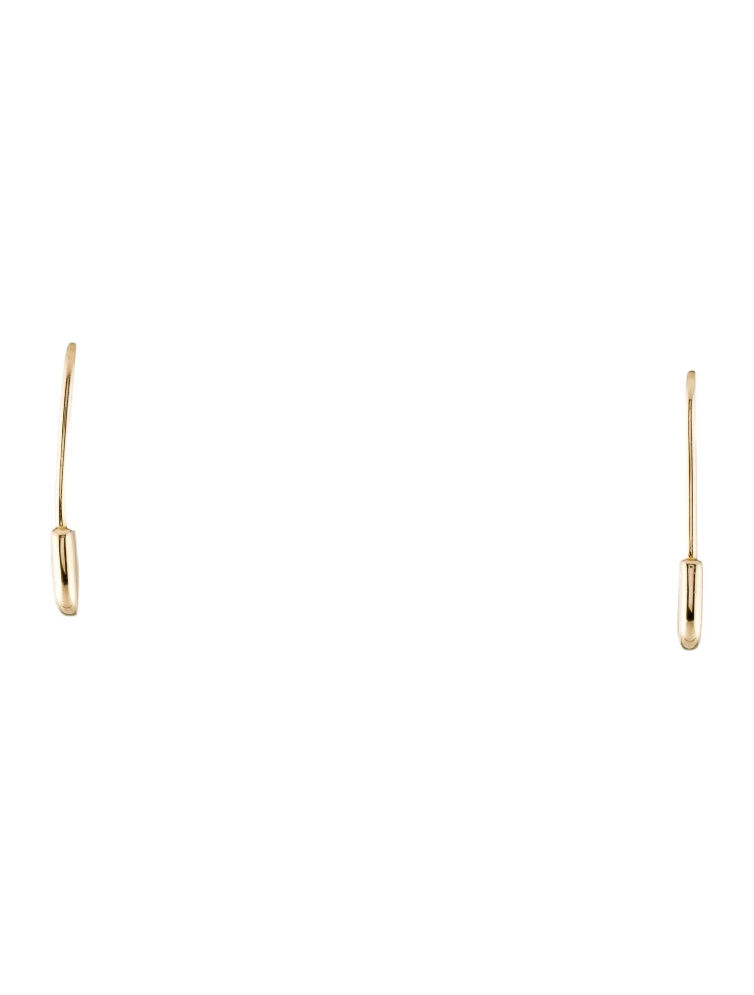 Loren Stewart 14K Safety Pin Earrings