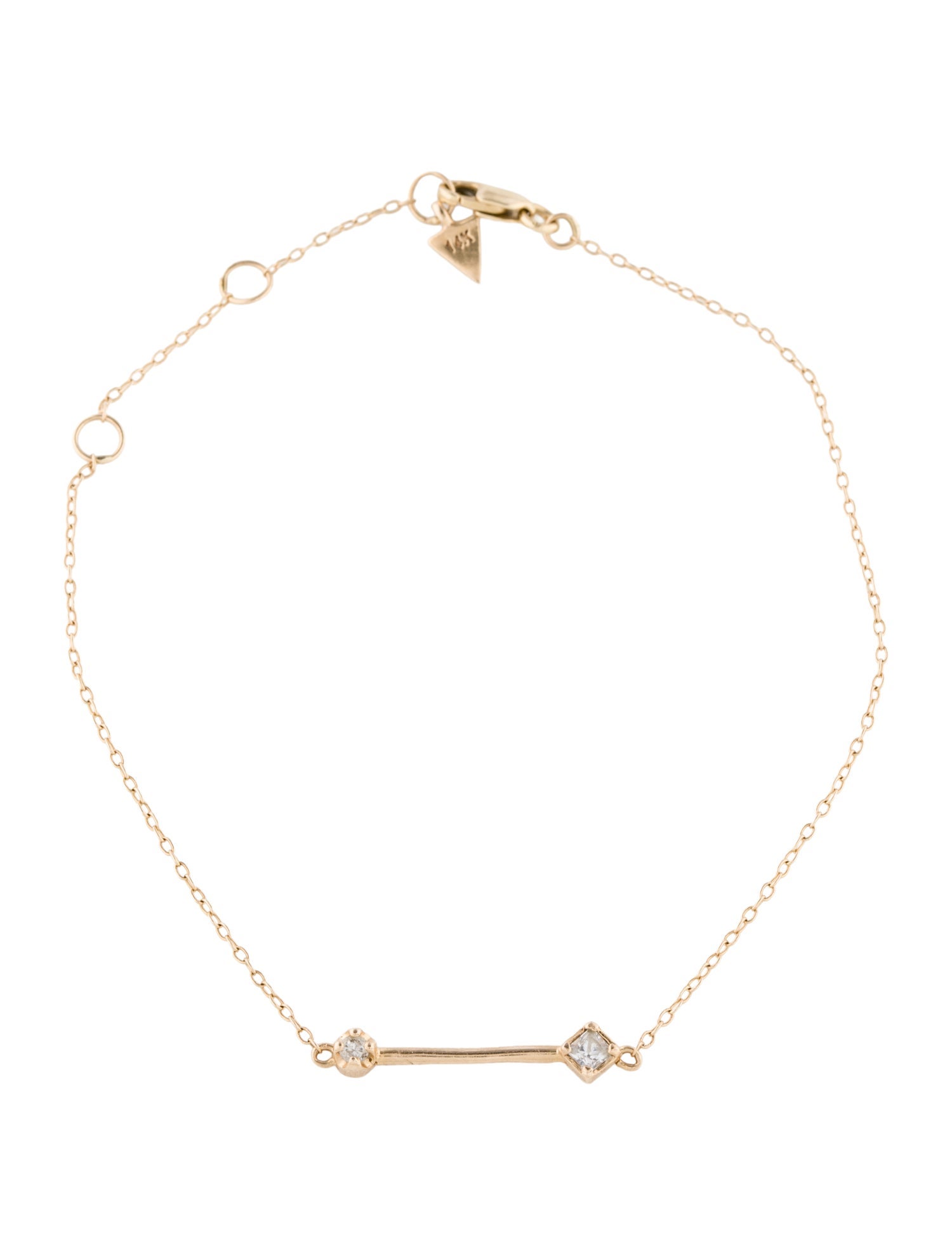 Loren Stewart 14K Sapphire Bar Link Bracelet