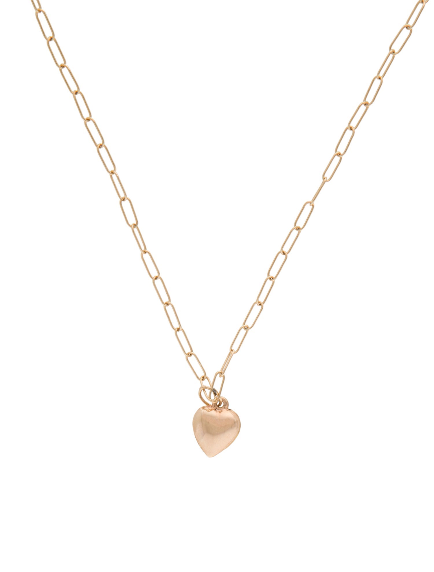 Loren Stewart 14K Puffed Heart Pendant Necklace