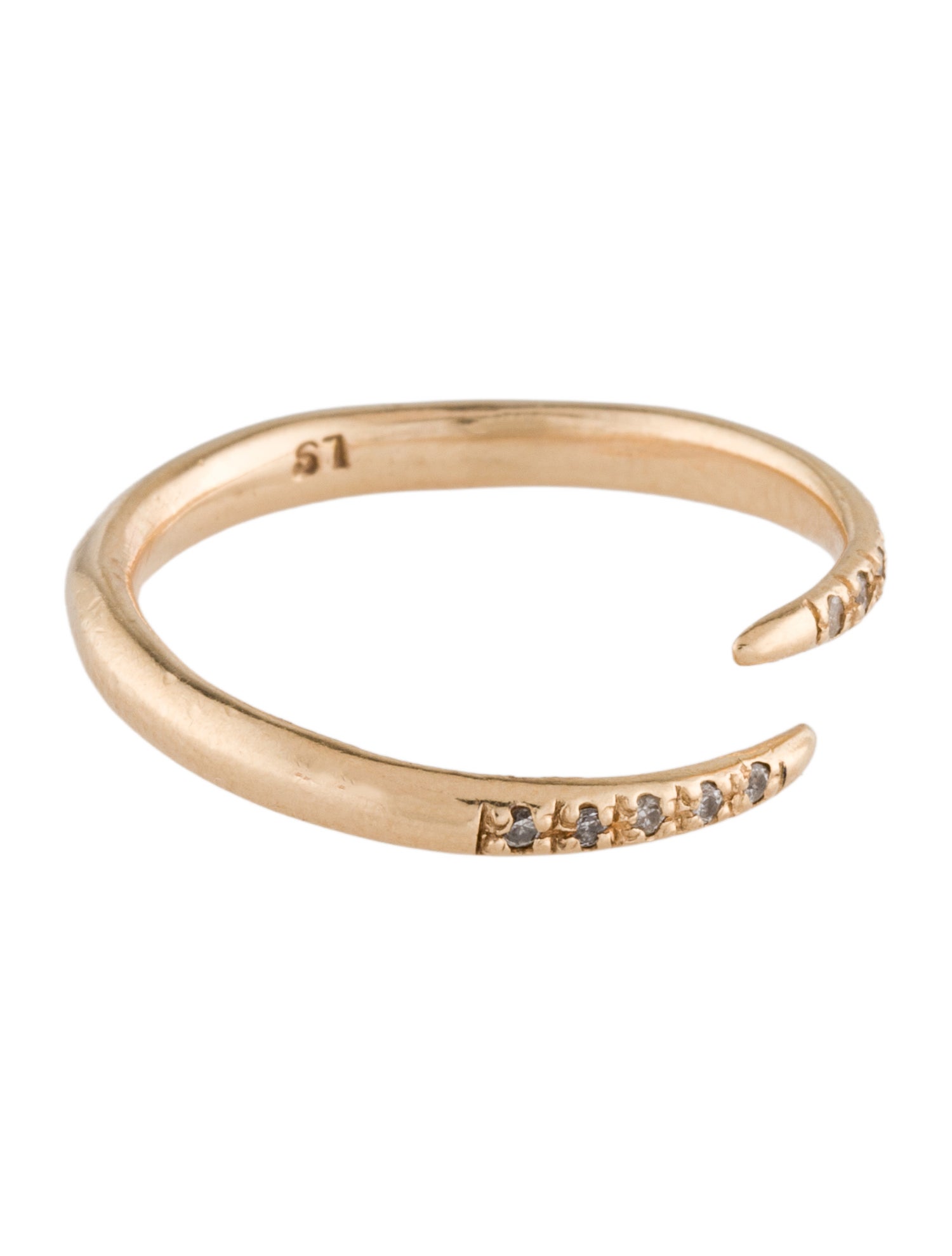 Loren Stewart 14K Diamond Bypass Ring