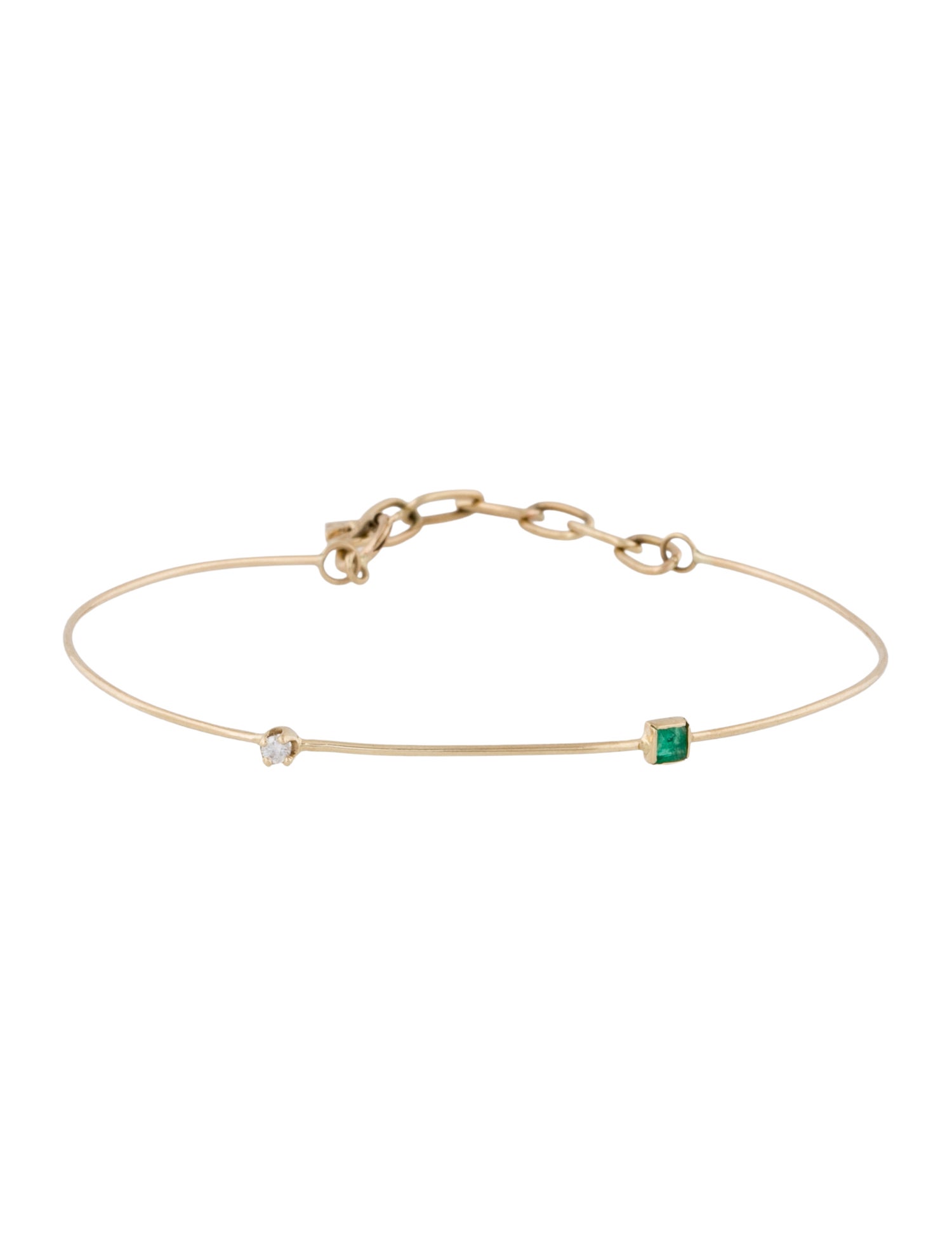 Loren Stewart 14K Emerald & Diamond Bracelet