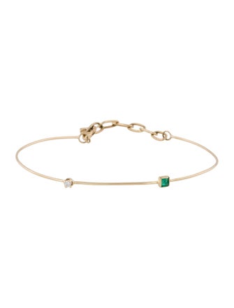 Loren Stewart 14K Emerald & Diamond Bracelet