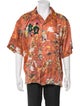 Lost Daze Floral Print Short Sleeve Dress Shirt