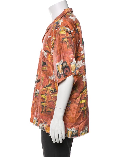 Lost Daze Floral Print Short Sleeve Dress Shirt