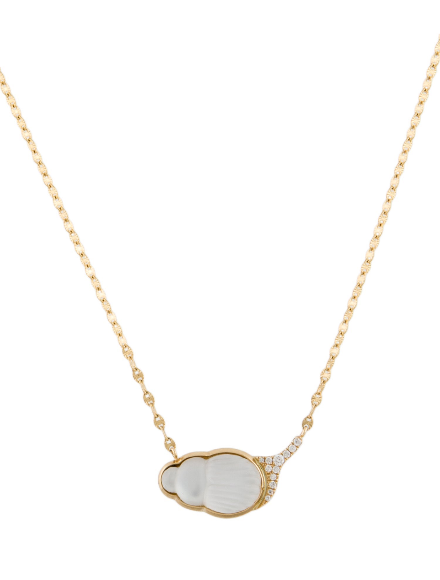 Lito 14K Diamond Big Chiara Pendant Necklace