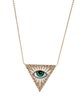 Lito 14K Diamond & Enamel 'Isida Petit Vert' Pendant Necklace