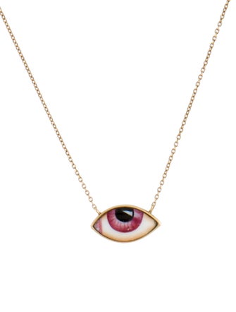 Lito 14K Enamel Petit Rose Pendant Necklace