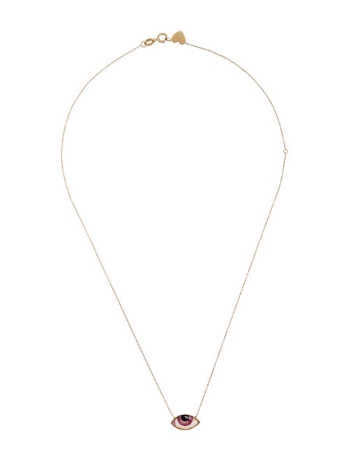 Lito 14K Enamel Petit Rose Pendant Necklace