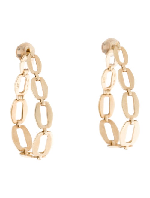 Lito Small Oval Chain Hoop Earrings