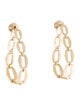 Lito Small Oval Chain Hoop Earrings