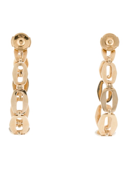 Lito Small Oval Chain Hoop Earrings
