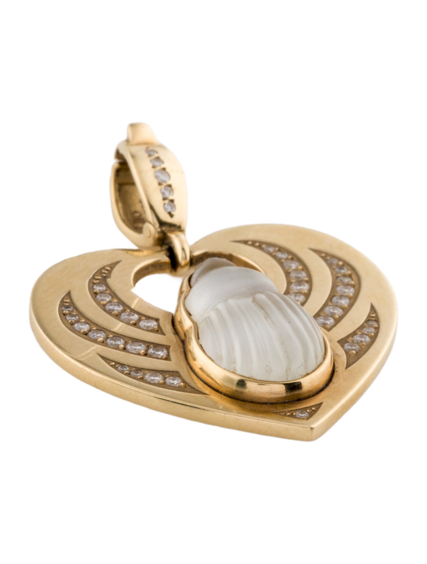 Lito 14K Mother of Pearl & Diamond Small Chiara #haveaheart Pendant