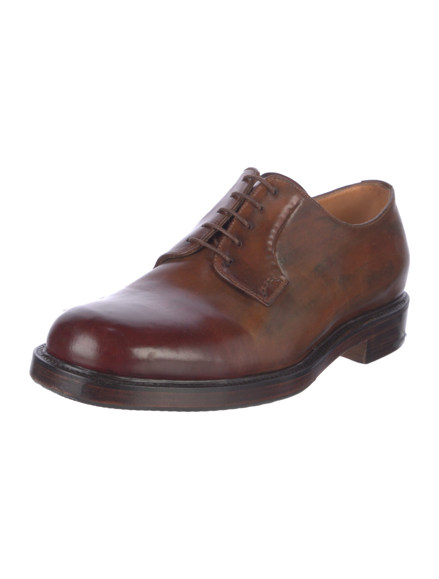 Silvano Lattanzi Leather Derby Shoes