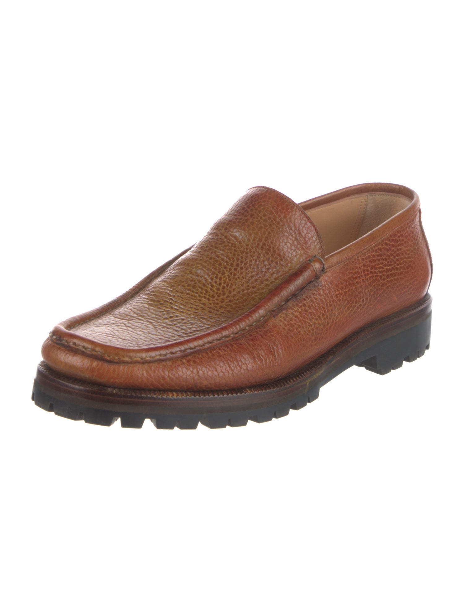 Silvano Lattanzi Leather Dress Loafers