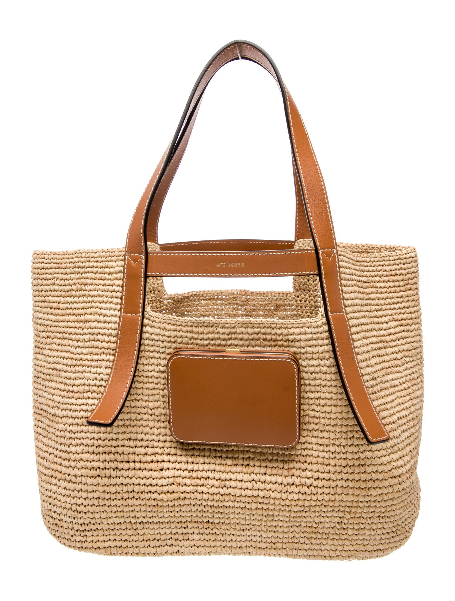 Lutz Morris Straw Top Handle Bag