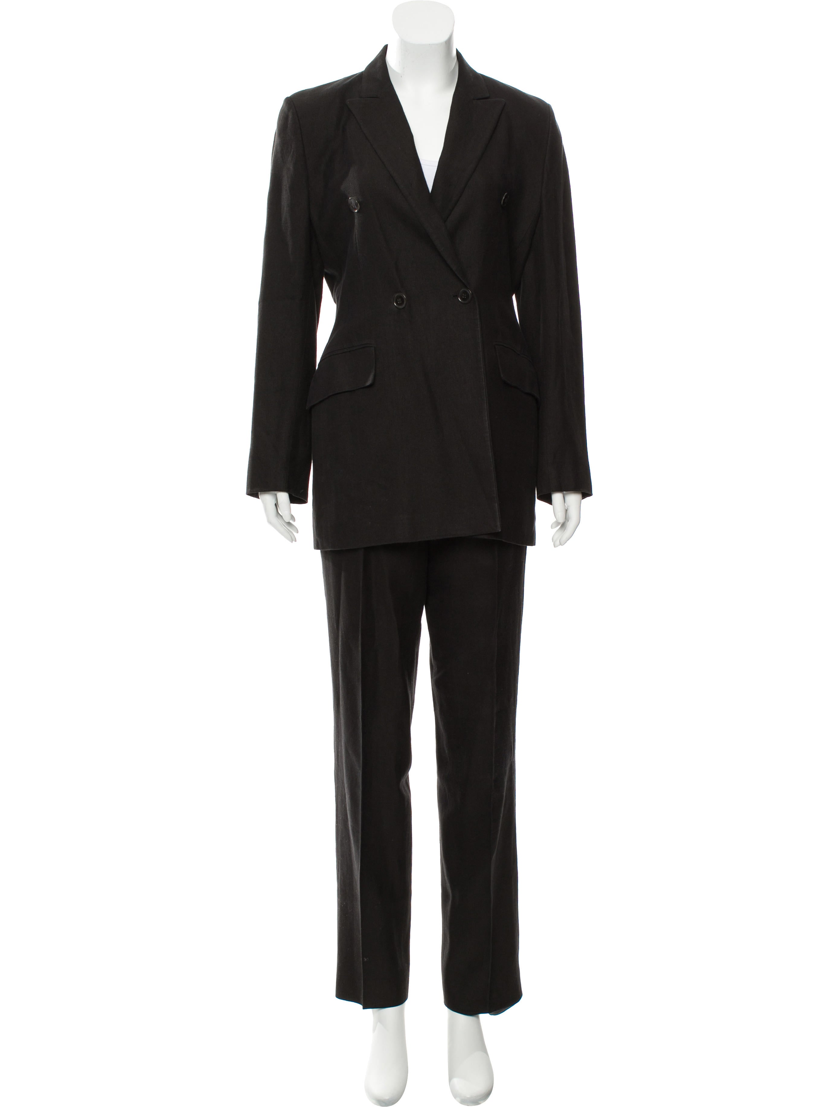 Luciano Barbera Double-Breasted Pantsuit Set