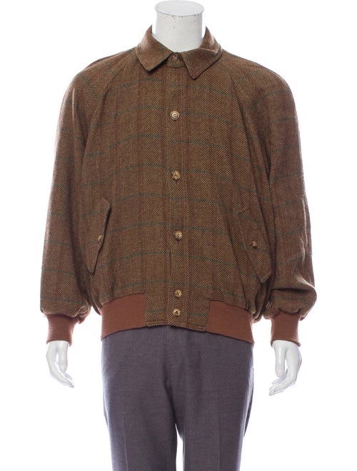 Luciano Barbera Wool Window Check Shirt Jacket woo