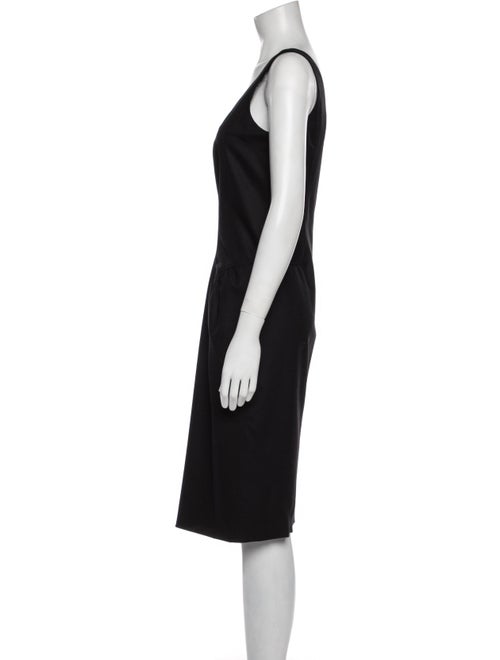 Luciano Barbera Square Neckline Midi Length Dress