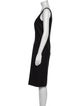 Luciano Barbera Square Neckline Midi Length Dress