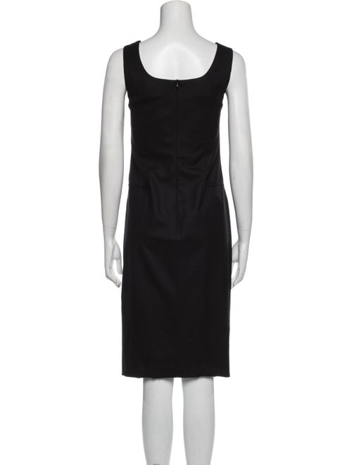 Luciano Barbera Square Neckline Midi Length Dress