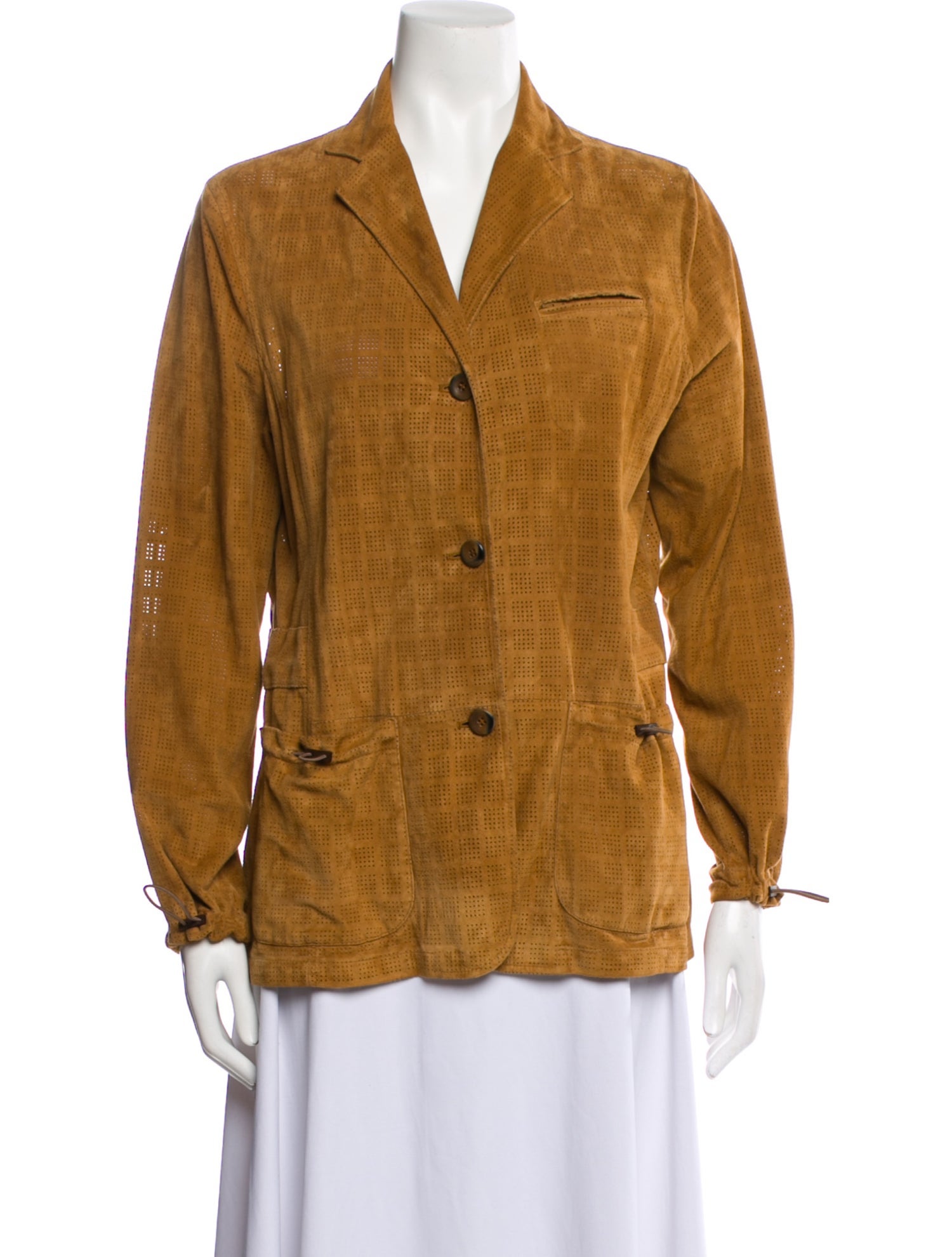 Luciano Barbera Leather Blazer