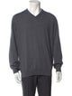 Luciano Barbera Wool V-Neck Pullover