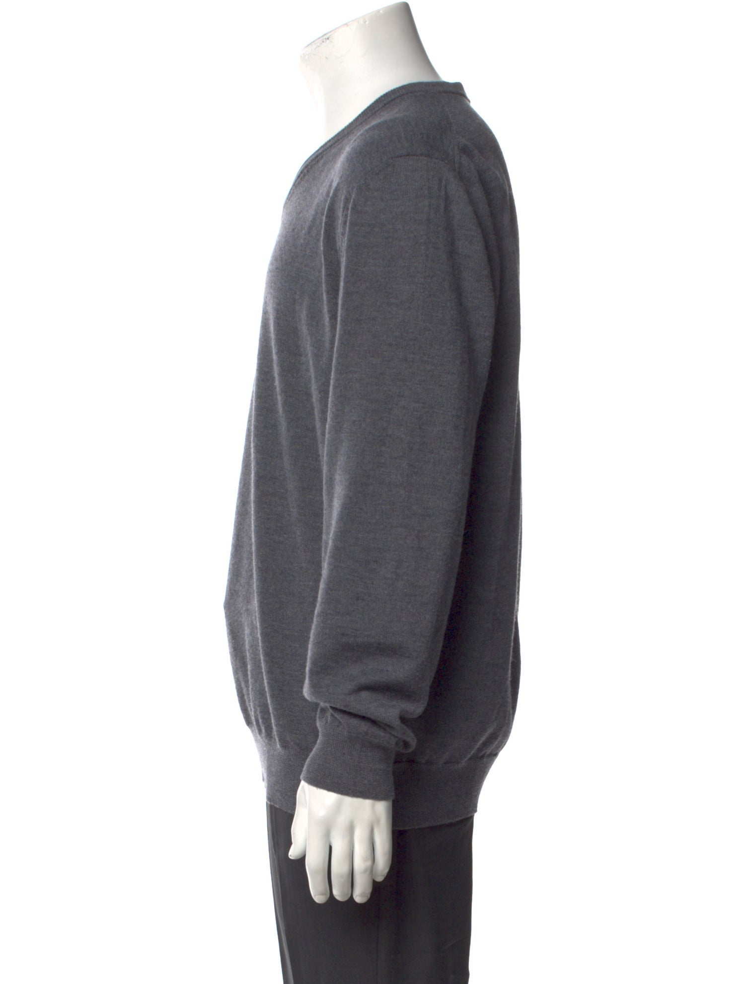 Luciano Barbera Wool V-Neck Pullover