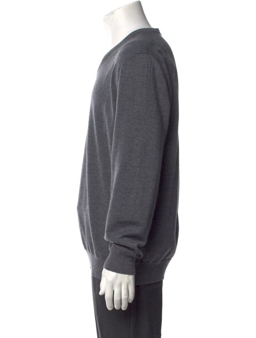 Luciano Barbera Wool V-Neck Pullover