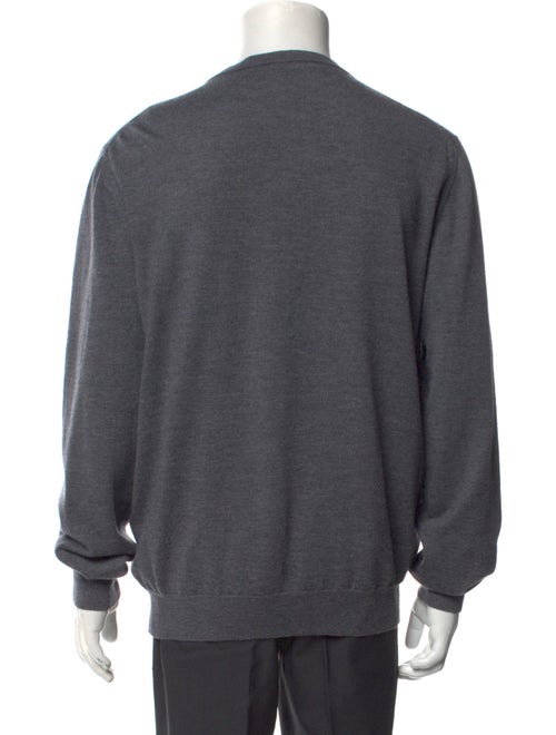 Luciano Barbera Wool V-Neck Pullover