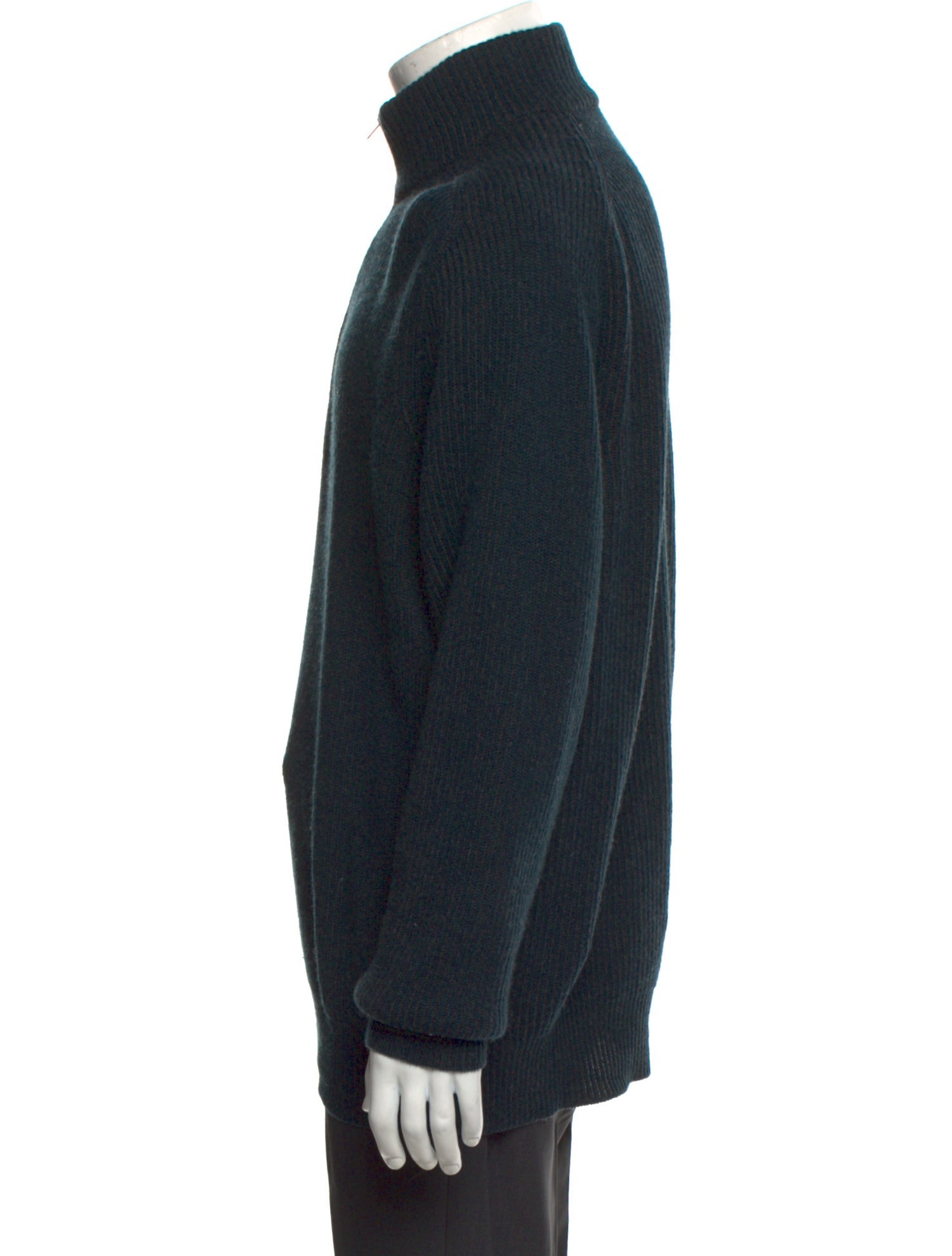 Luciano Barbera Cashmere Turtleneck Polo Sweater