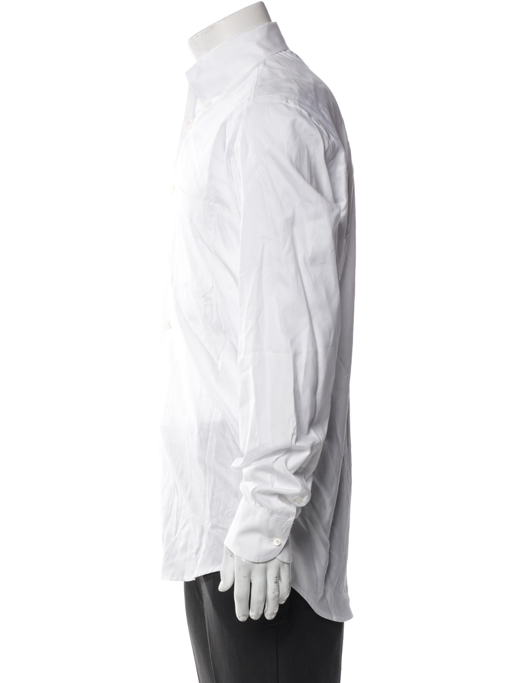 Luciano Barbera Striped Long Sleeve Tuxedo Shirt