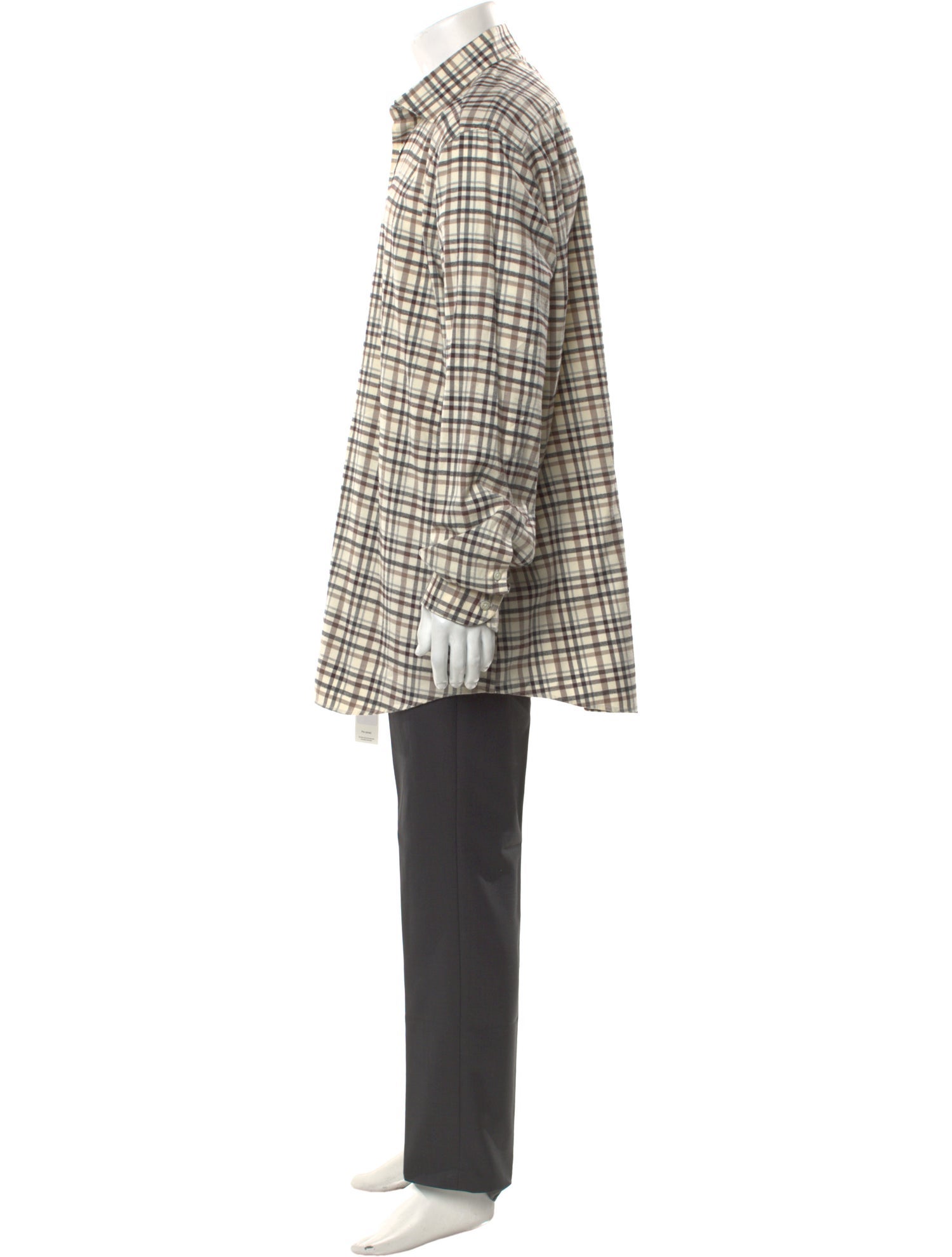 Luciano Barbera Plaid Print Long Sleeve Shirt