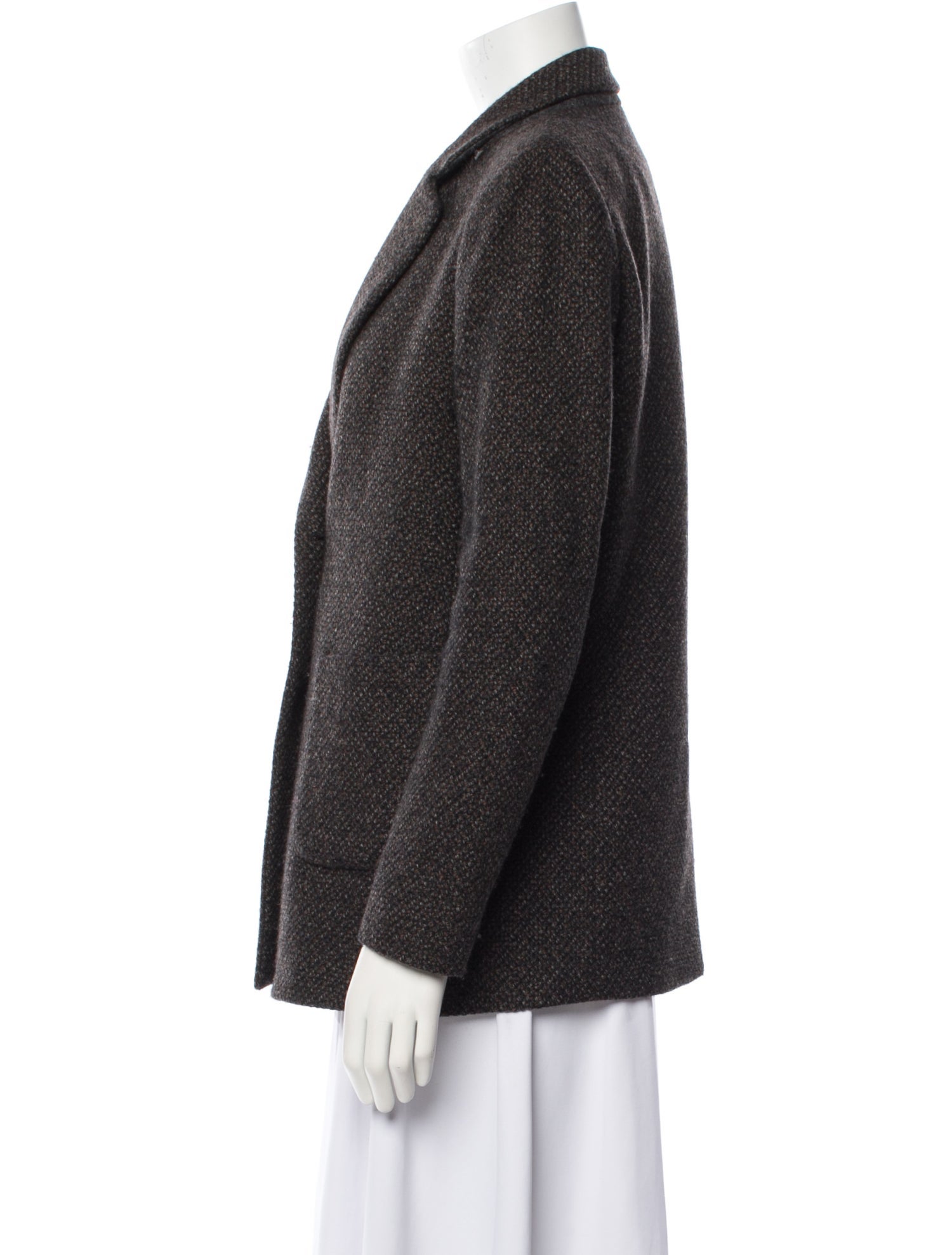 Luciano Barbera Camel Hair Tweed Pattern Blazer