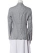 Luciano Barbera Linen Houndstooth Print Blazer