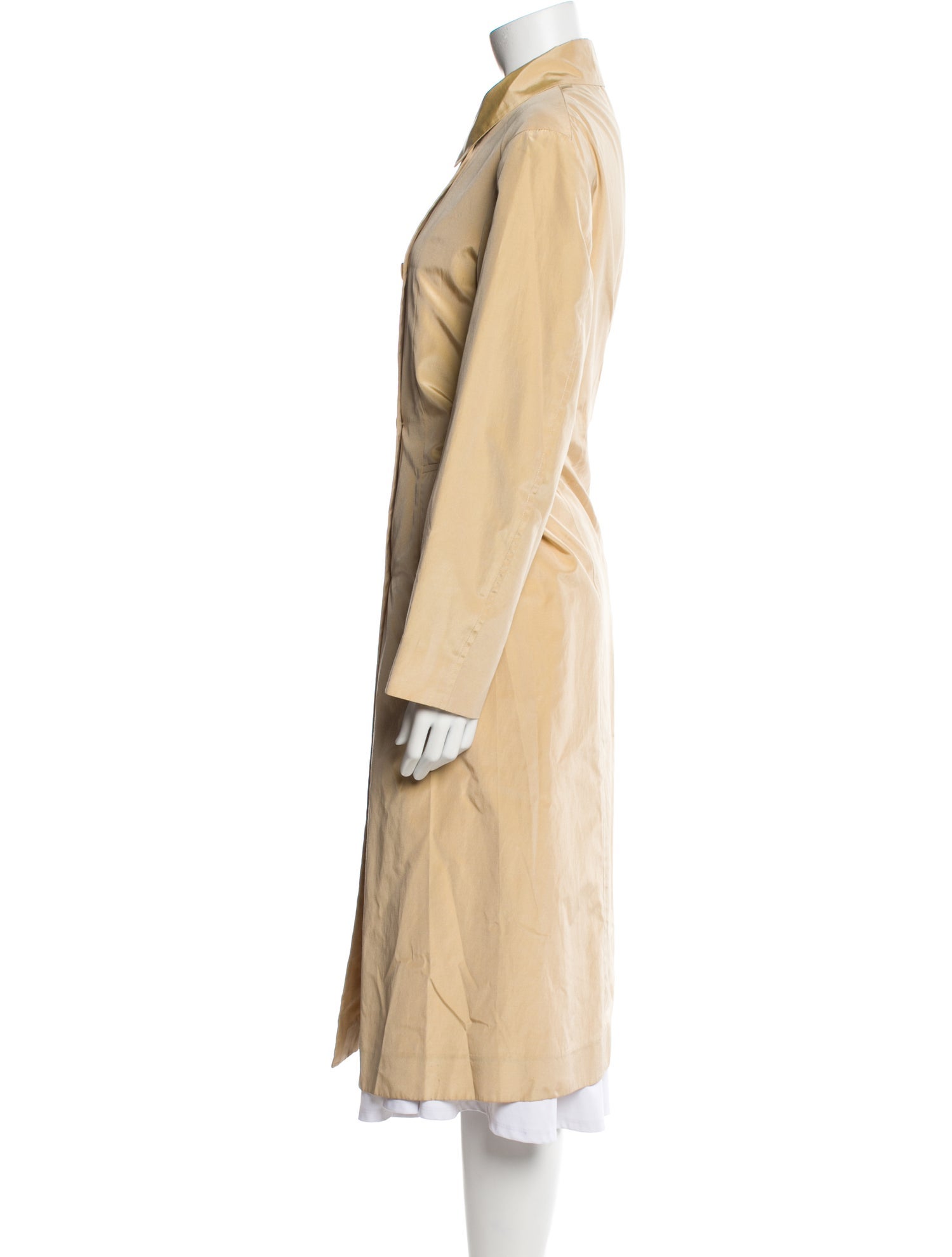 Luciano Barbera Silk Trench Coat