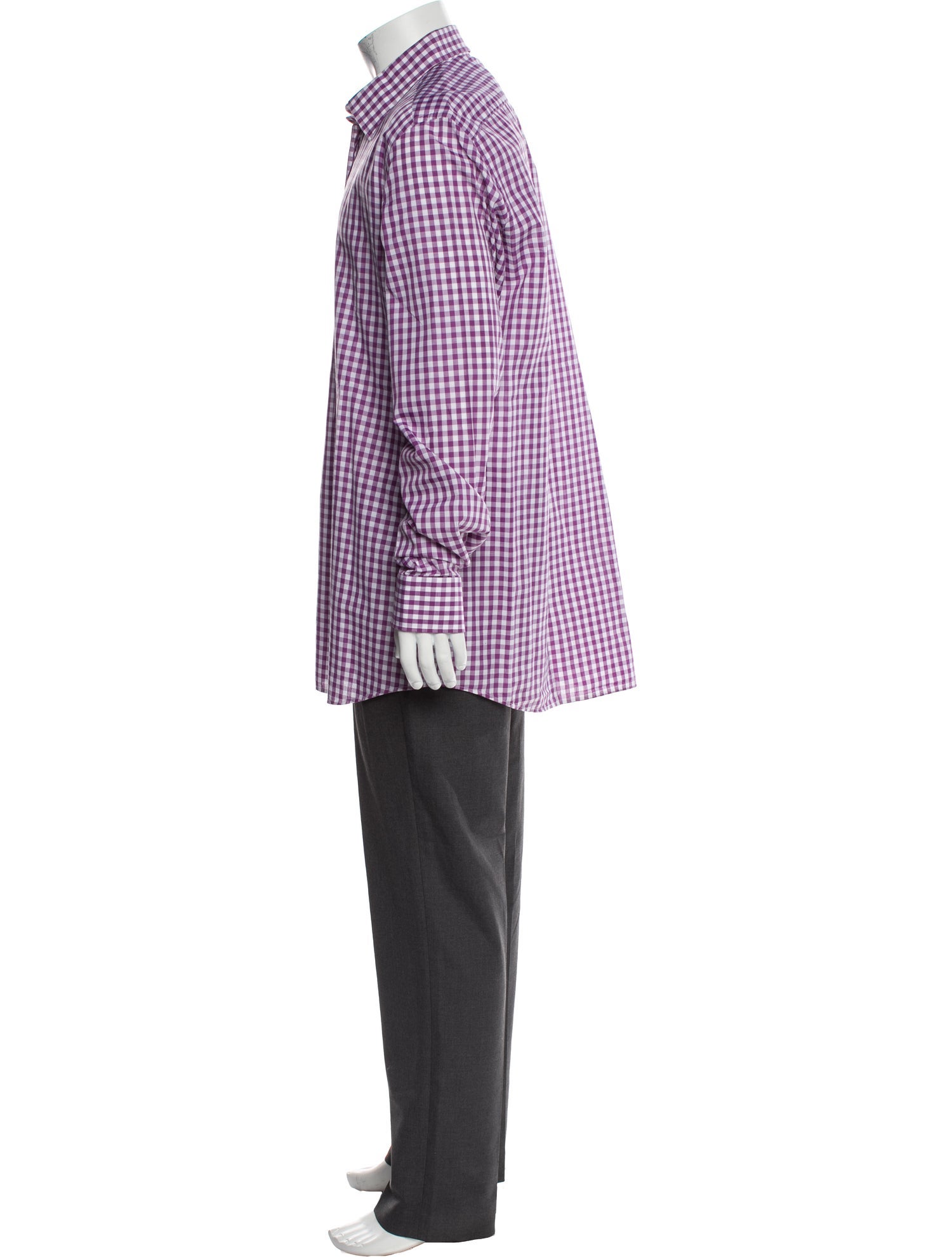 Luciano Barbera Plaid Print Long Sleeve Shirt