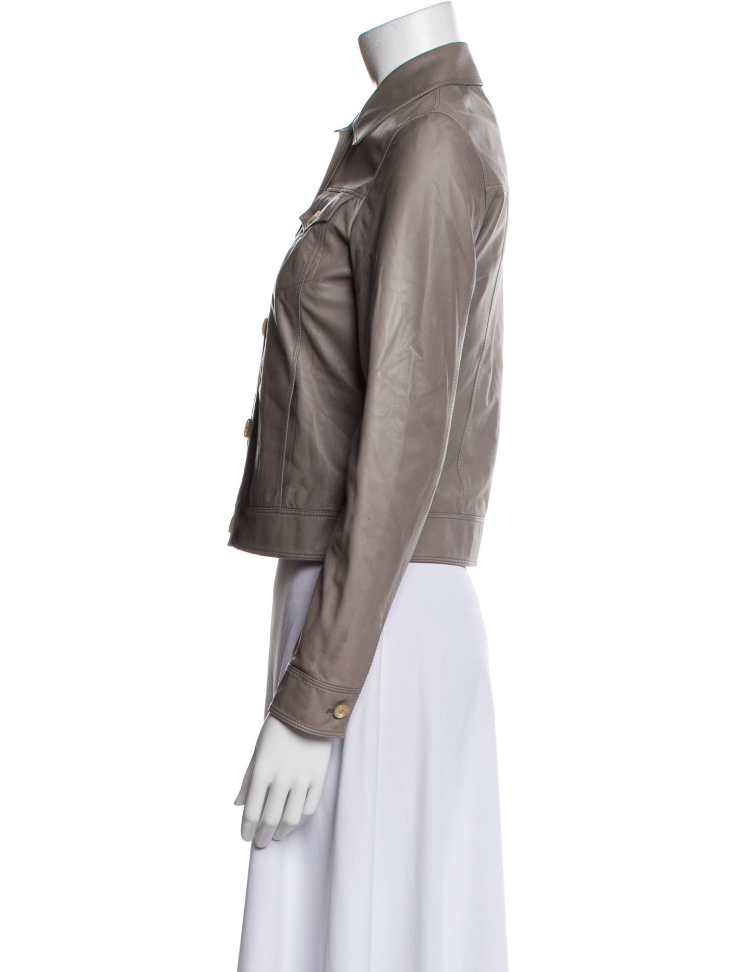 Luciano Barbera Leather Bolero