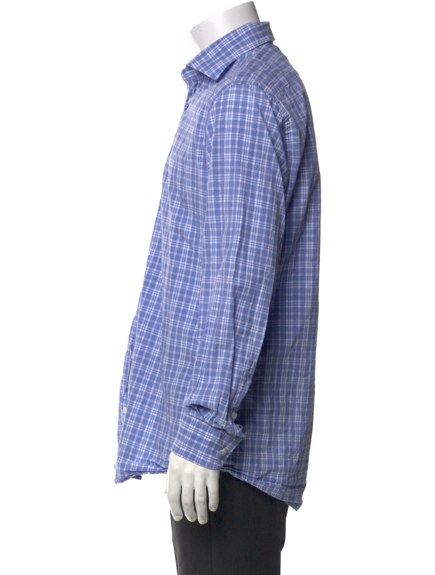 Luciano Barbera Plaid Print Long Sleeve Shirt