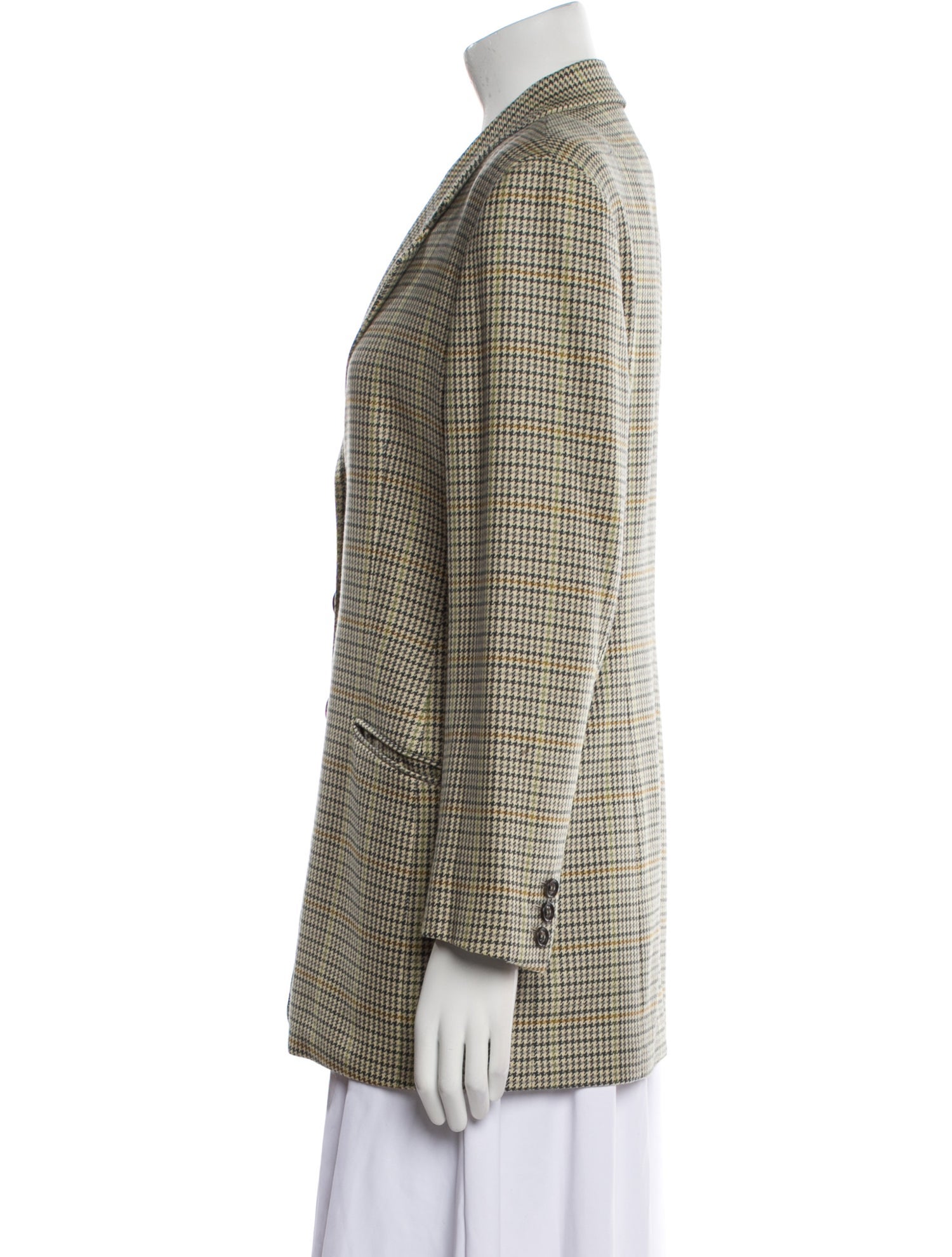 Luciano Barbera Houndstooth Print Peacoat