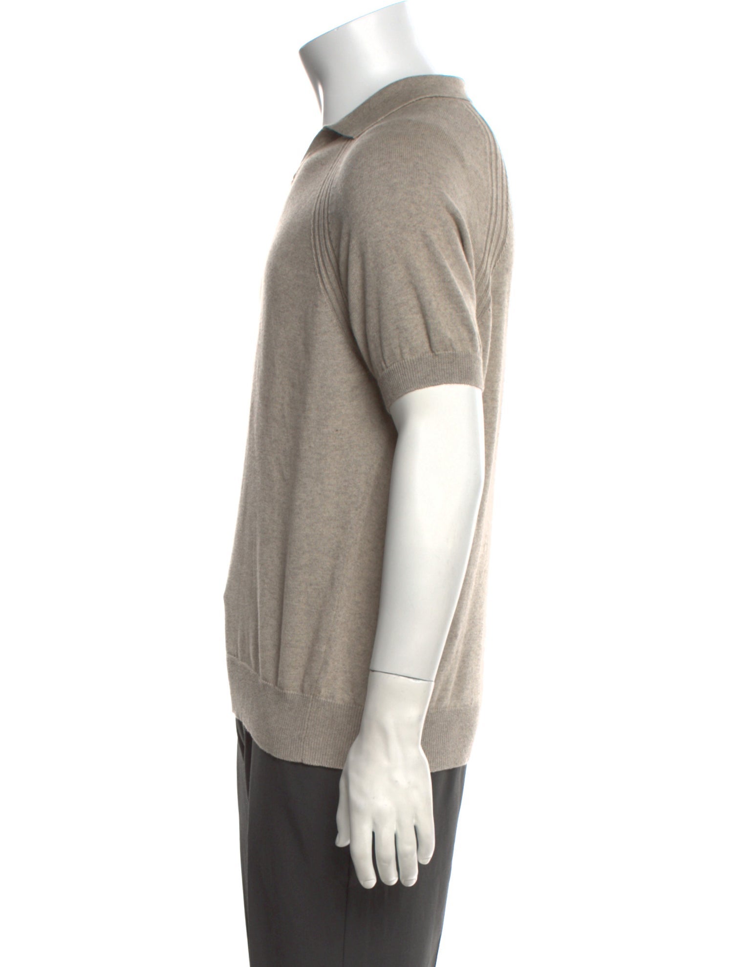 Luciano Barbera Crew Neck Short Sleeve Polo Sweater