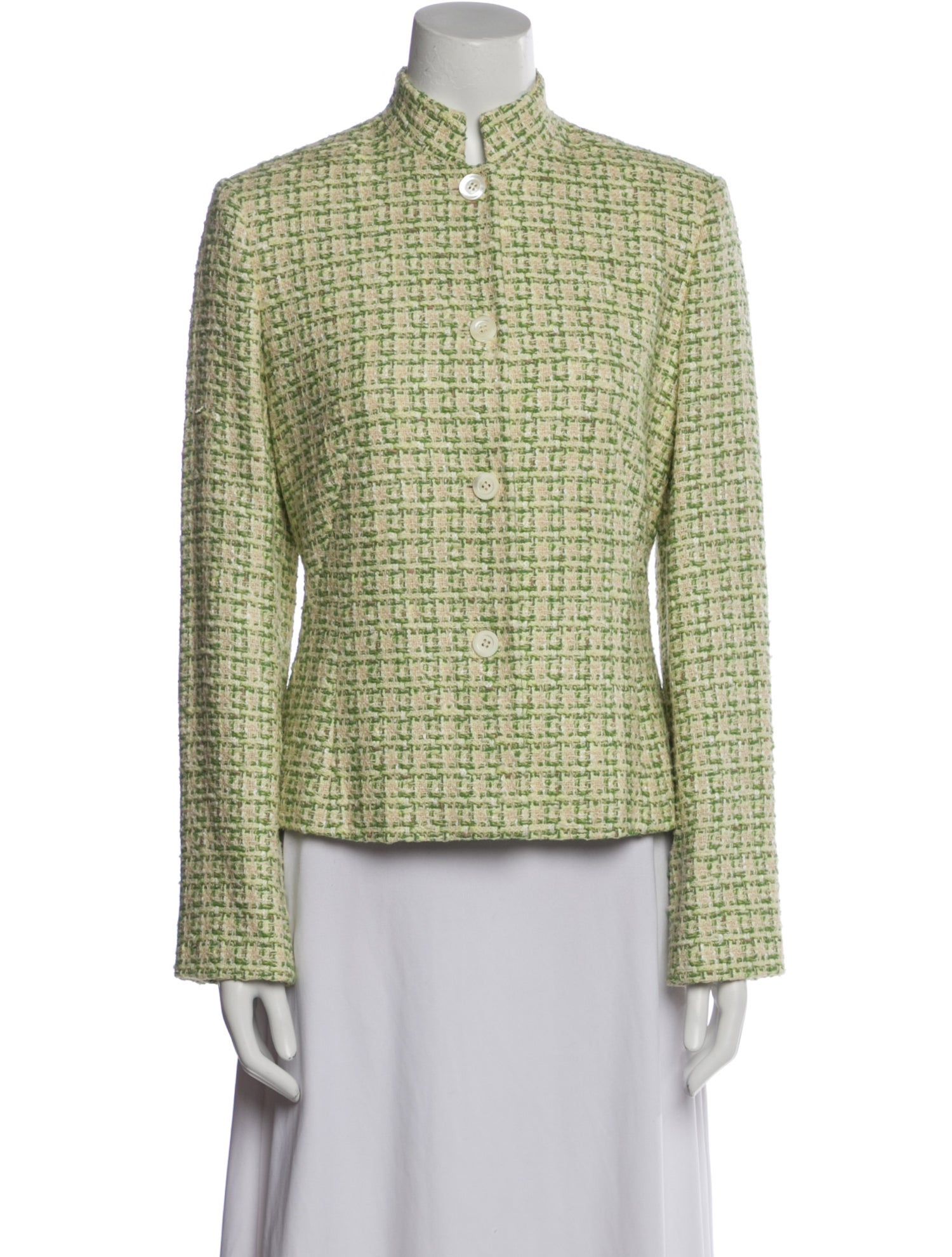 Luciano Barbera Tweed Pattern Evening Jacket